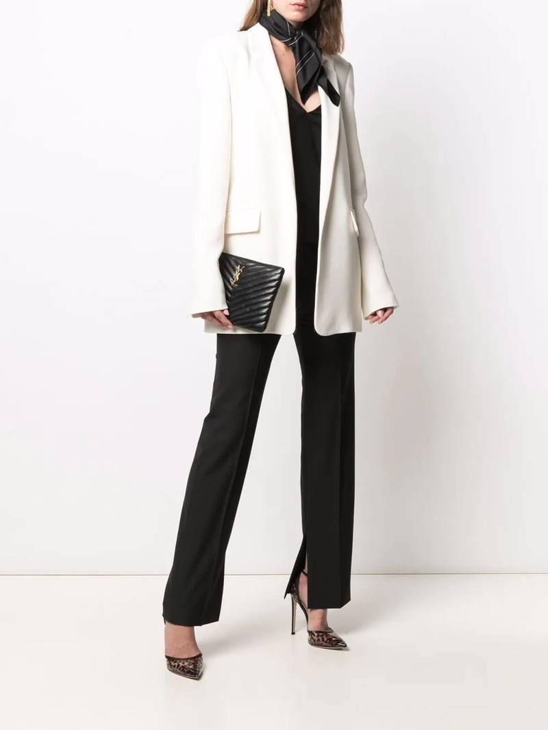 SAINT LAURENT sheer-panel vest top outlook
