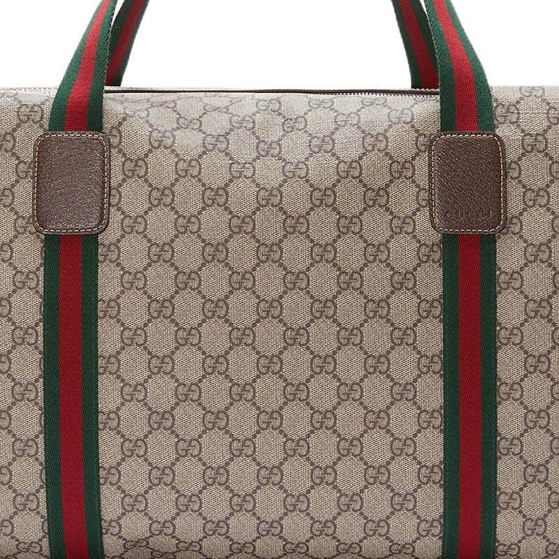 Gucci Medium Duffle Bag With Web 'Beige Brown' 758664-FACK7-9768 - 8
