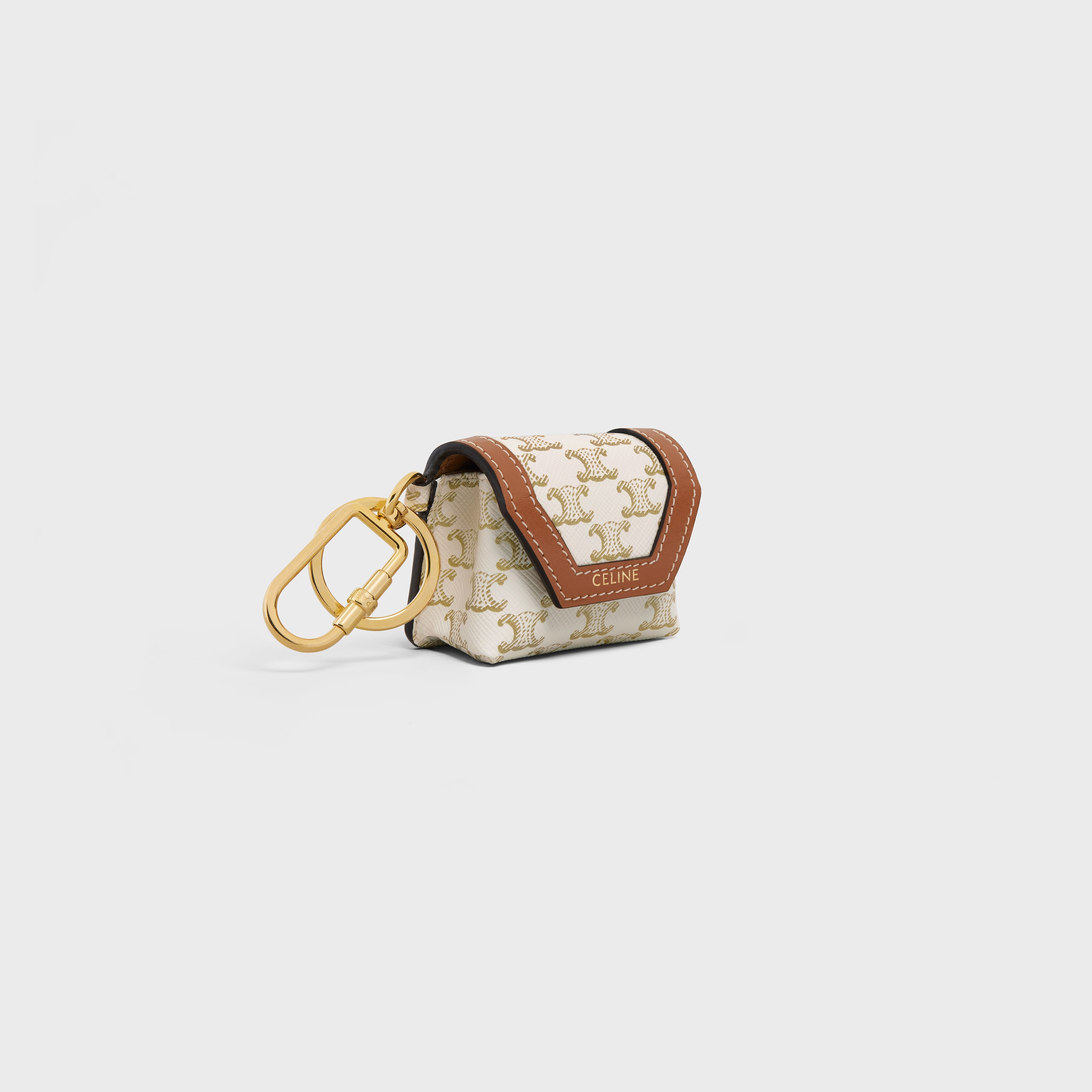 Envelop Airpods Keyring in Triomphe Canvas and Calfskin - 2