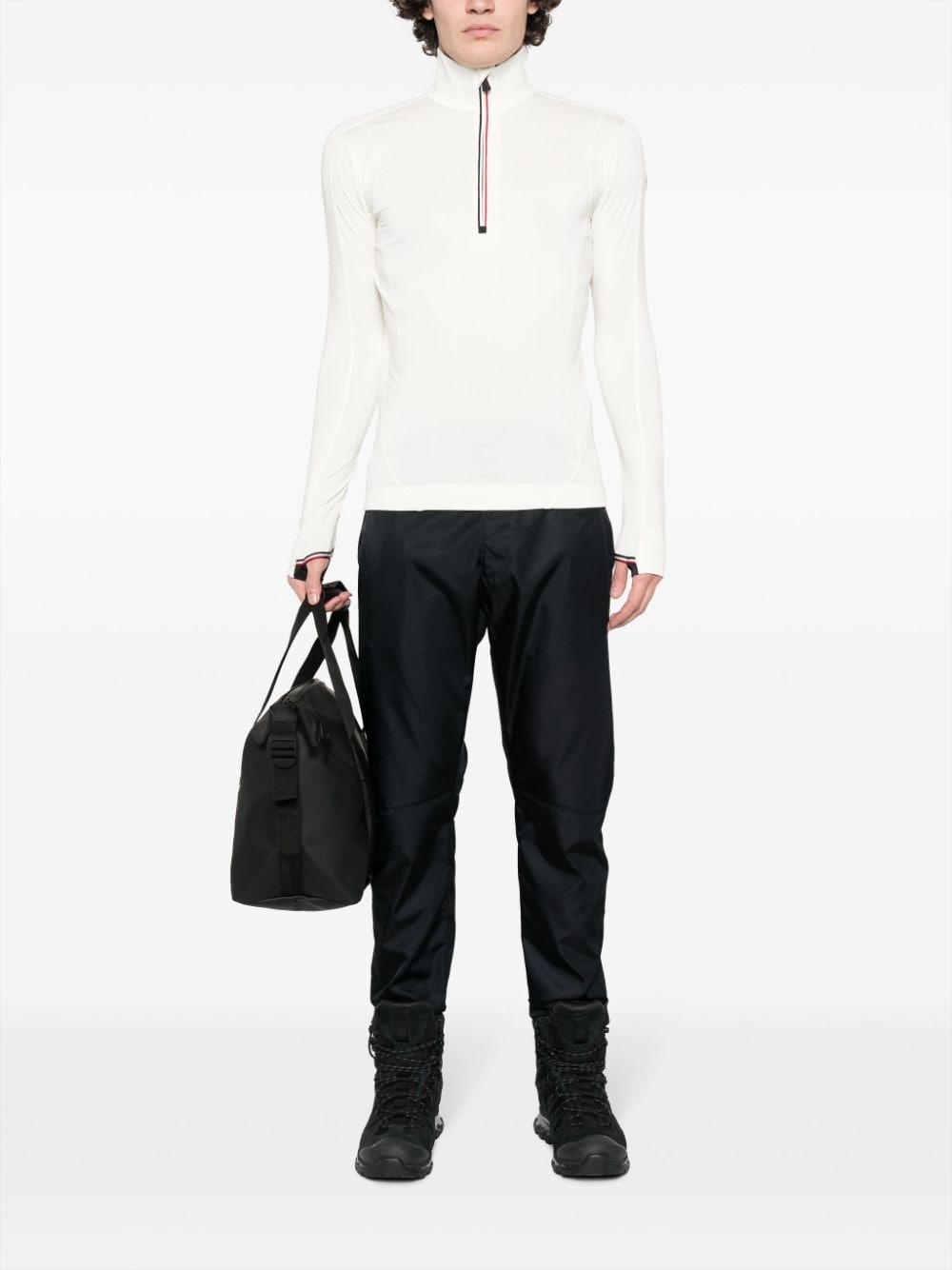half-zip high-neck sweatshirt - 2