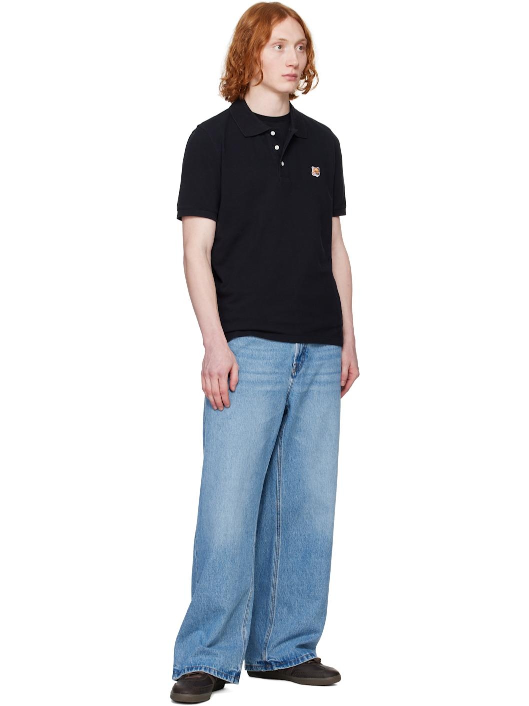 Black Fox Head Patch Regular Polo - 4