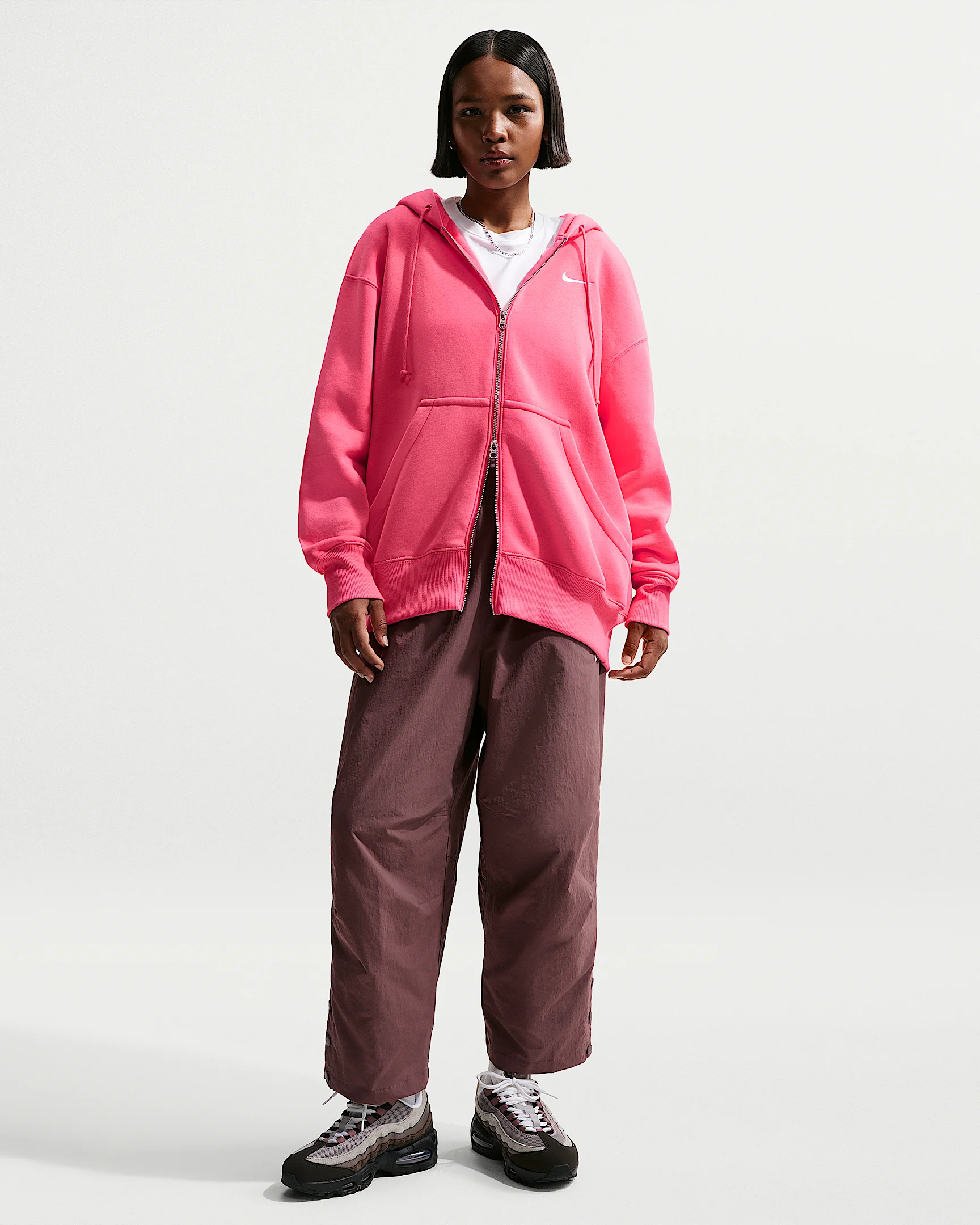 Nike Sportswear Women's Oversized High-Waisted Woven Pants - 1