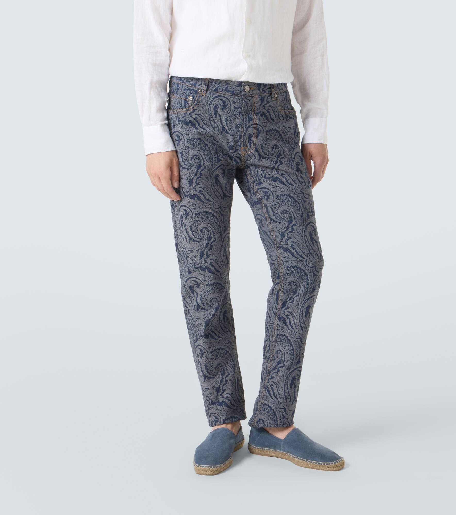 Roma paisley slim jeans - 3
