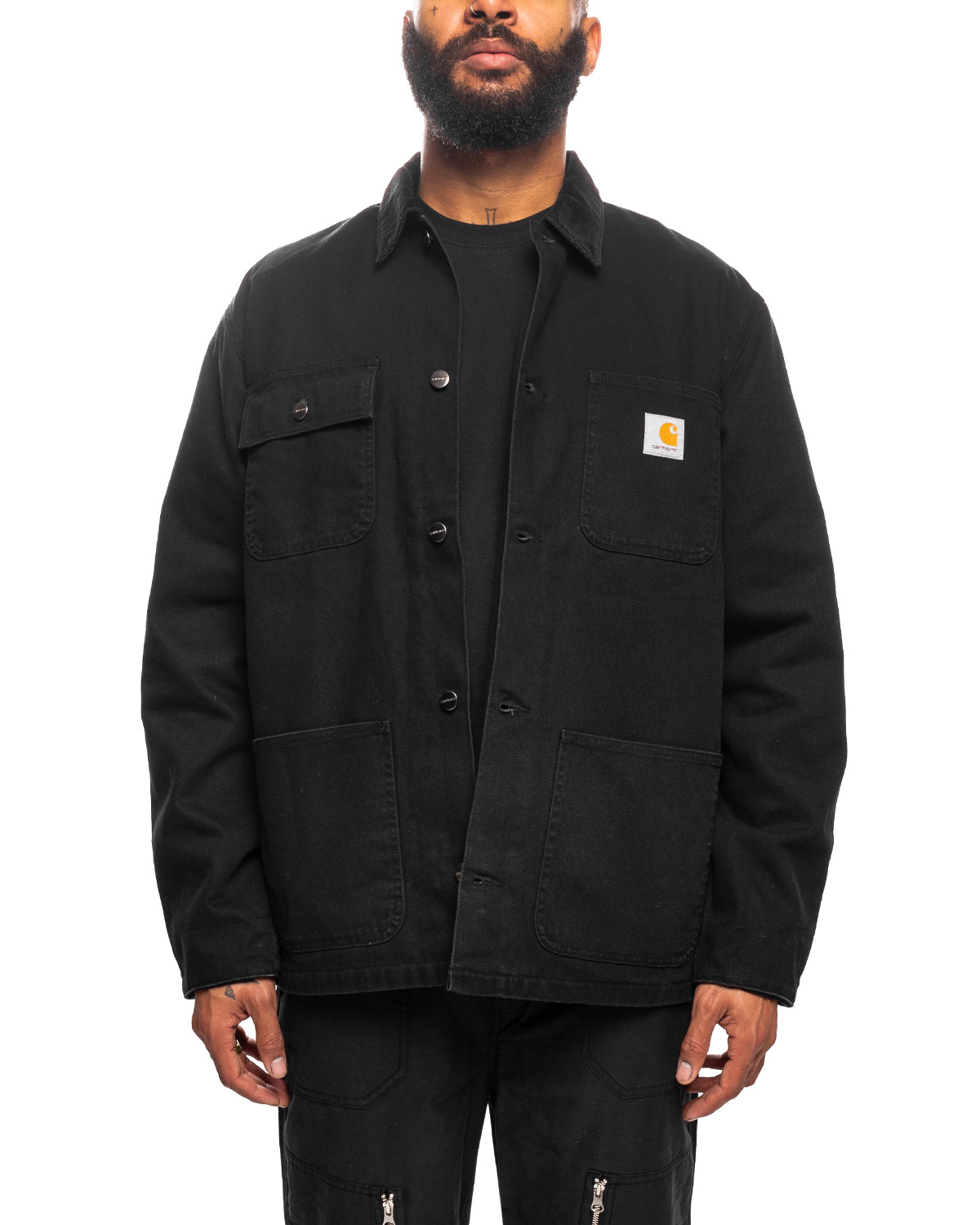Michigan Coat Black/Black (Heavy Stone Wash) - 1