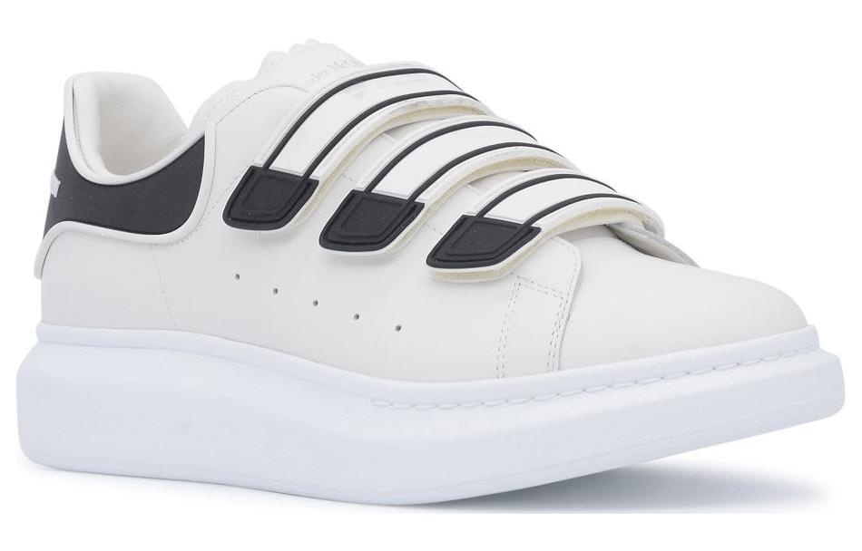 Alexander McQueen Thick-Soled Leather Sneakers 'Beige Black' 750337WIDJK9360 - 3