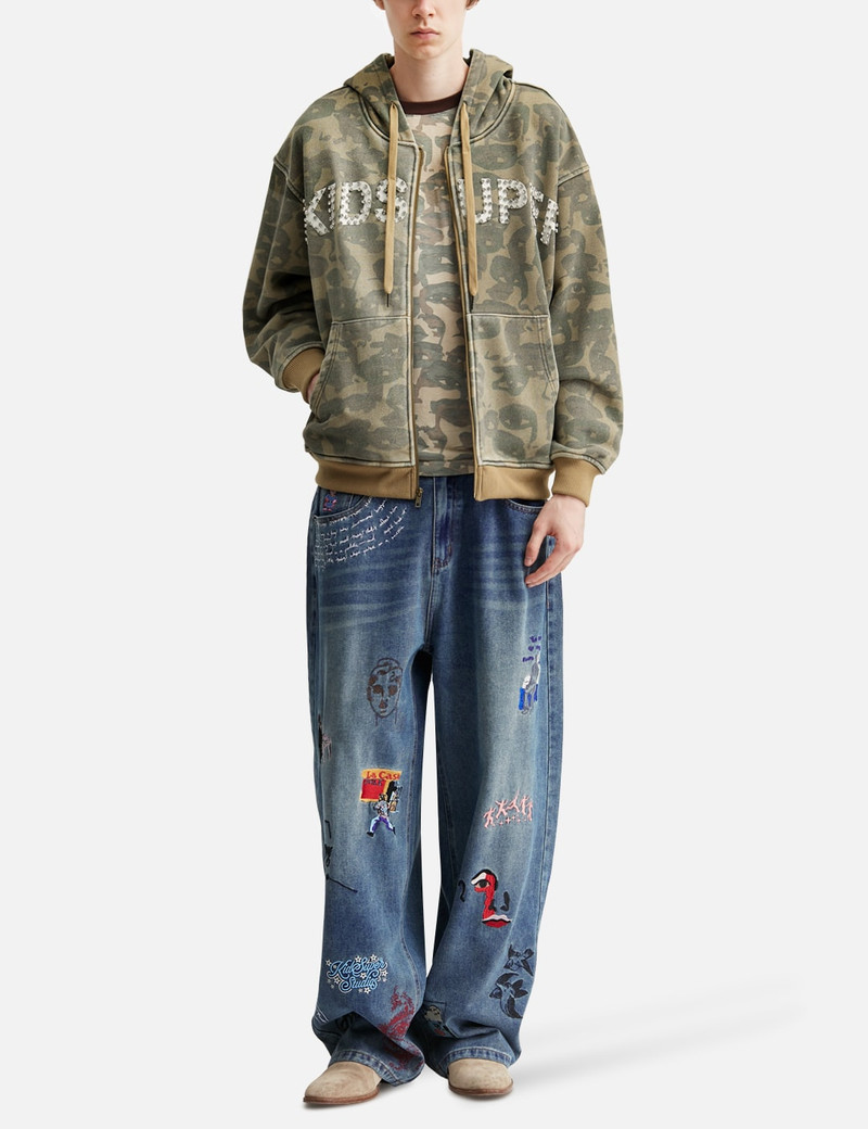 KidSuper EMBROIDERED PAINTINGS BALLOON PANTS outlook