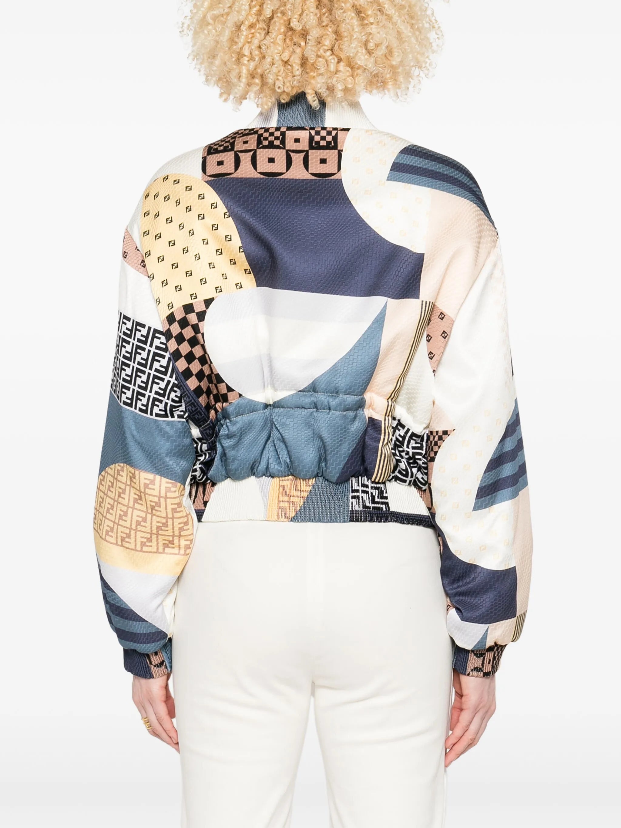 Fendi Reversible Cropped Bomber Jacket - 3