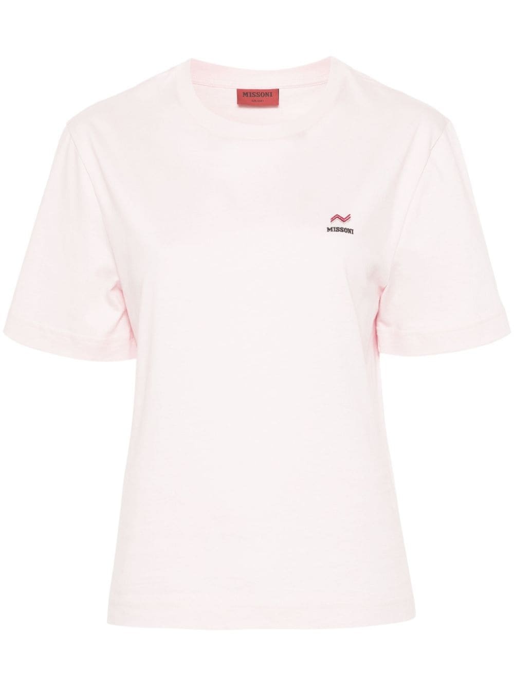 embroidered-logo cotton T-shirt - 1