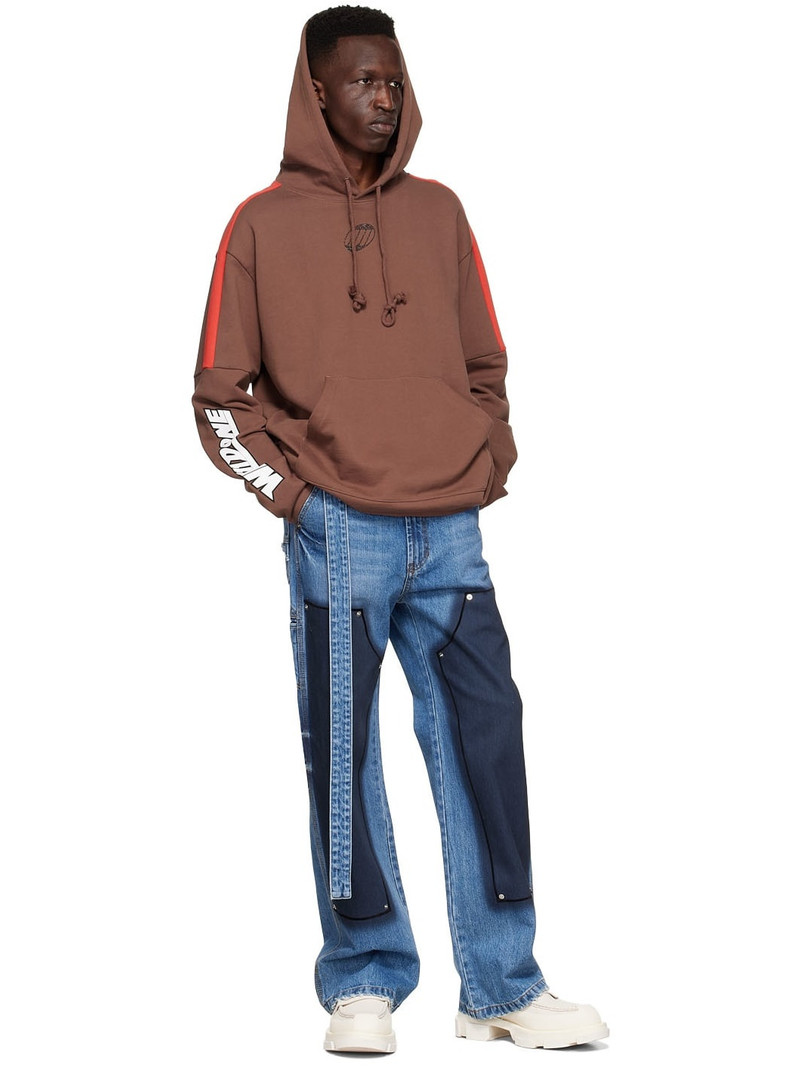 We11done Brown Cotton Hoodie outlook