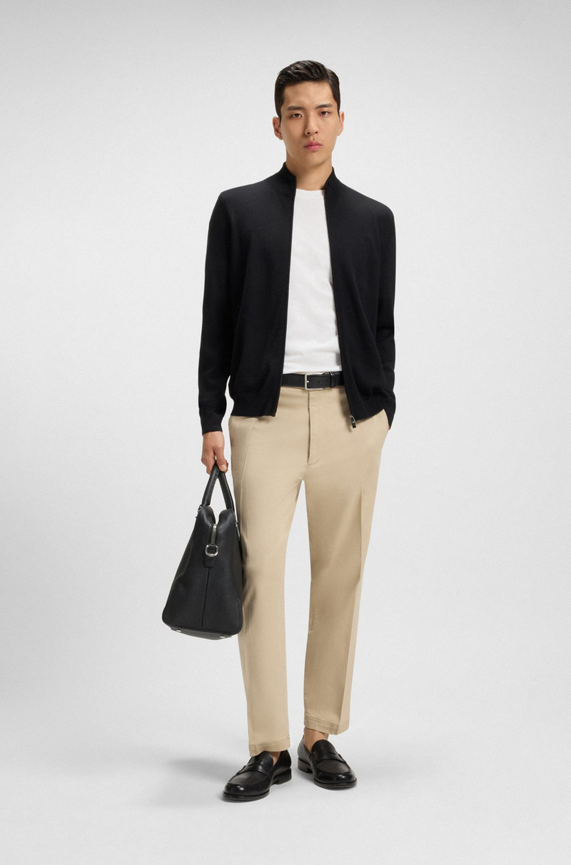 BOSS COTTON-JERSEY REGULAR-FIT T-SHIRT WITH RIBBED COLLAR outlook