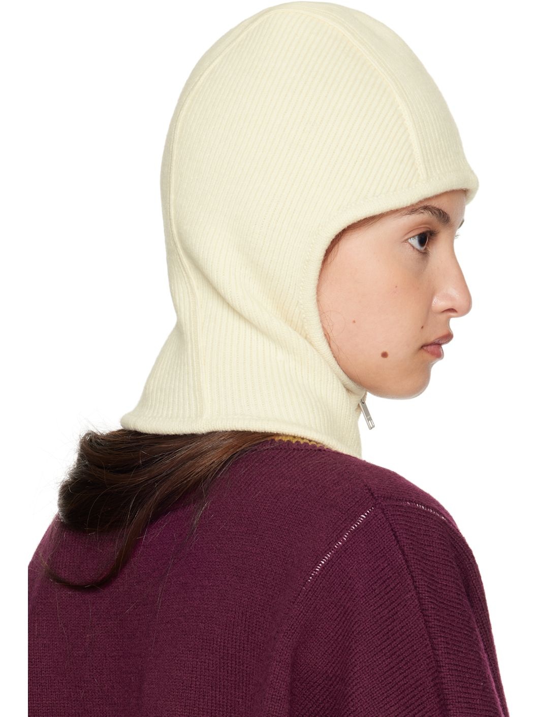 Off-White Rib Knit Balaclava - 3