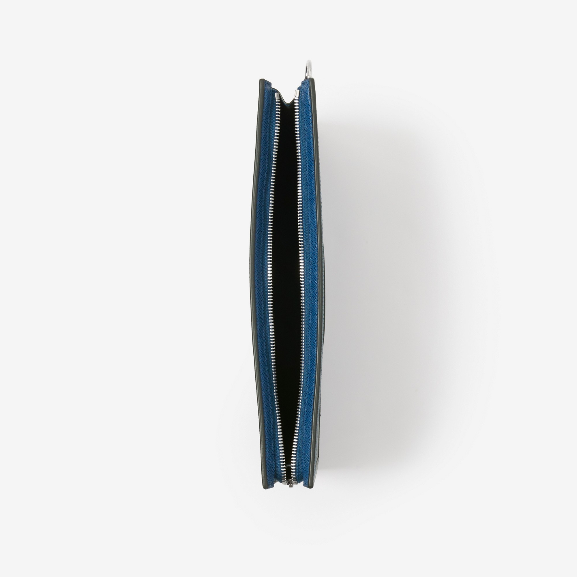 Grainy Leather TB Zip Pouch - 4