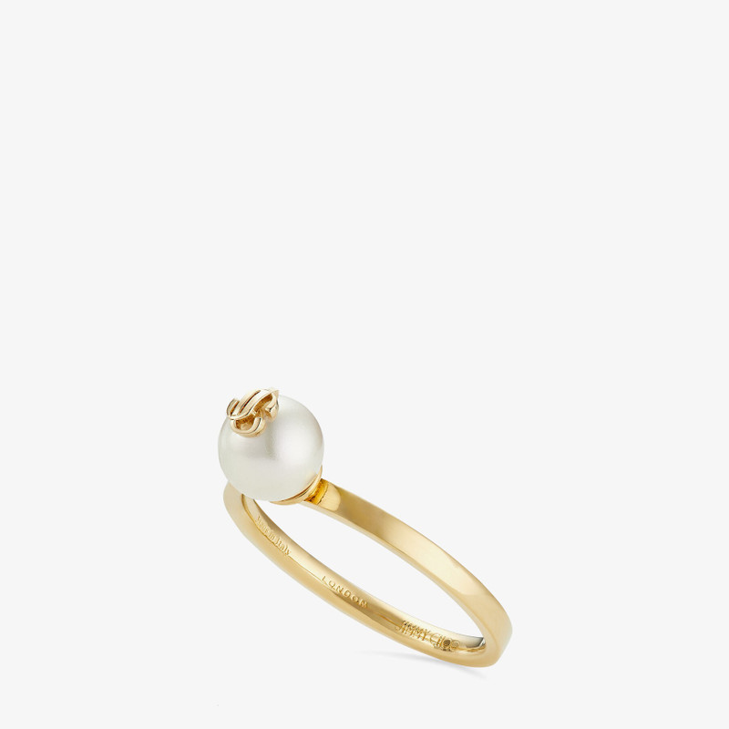 JC Pearl Ring
Gold-Finish Metal Ring with JC Pearl 4