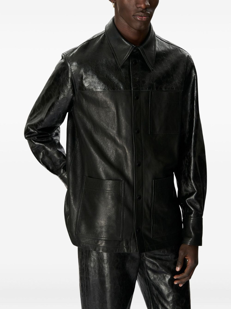 Glossy Moon leather shirt 1