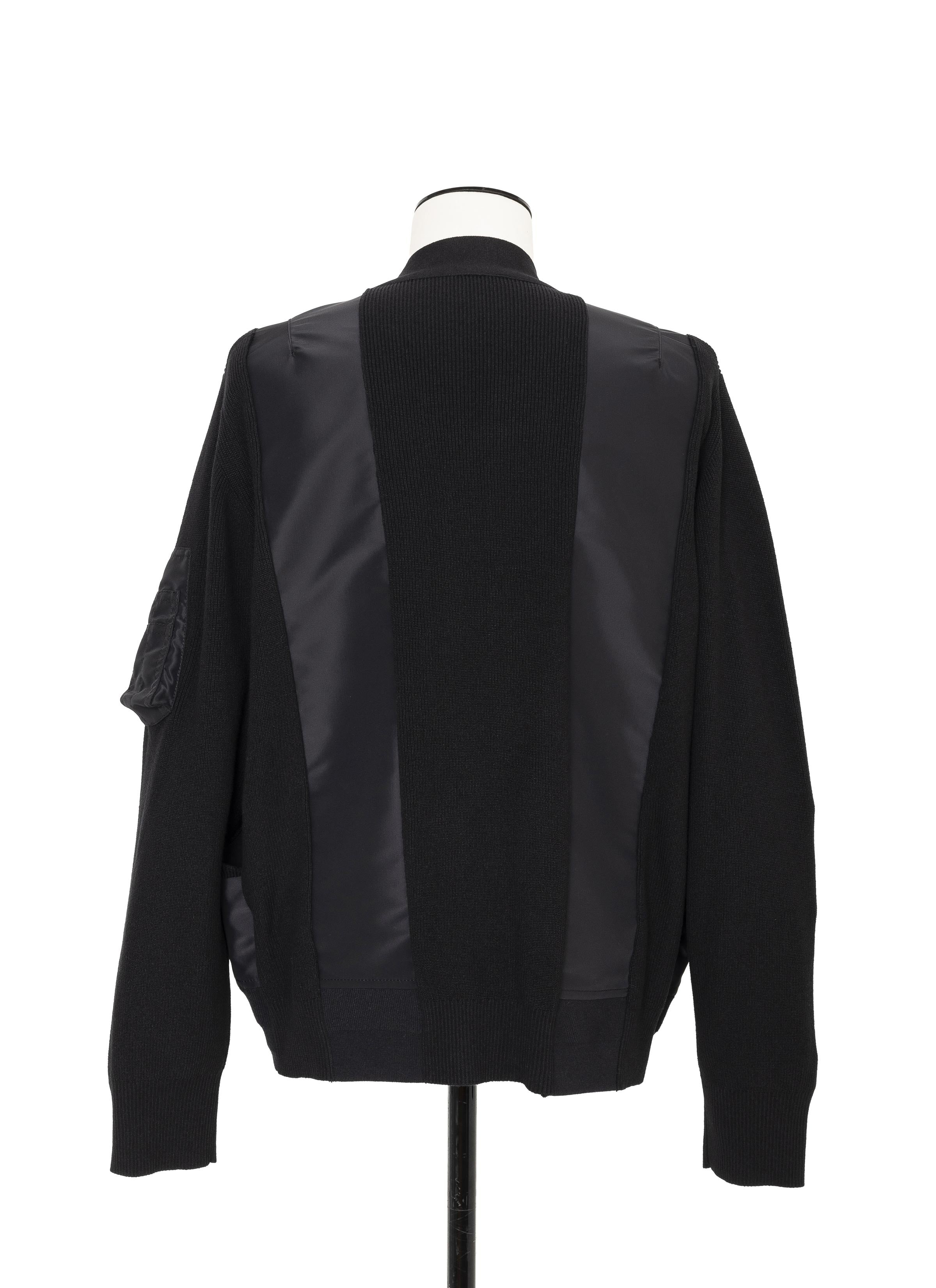 sacai Nylon Twill x Knit Blouson | REVERSIBLE