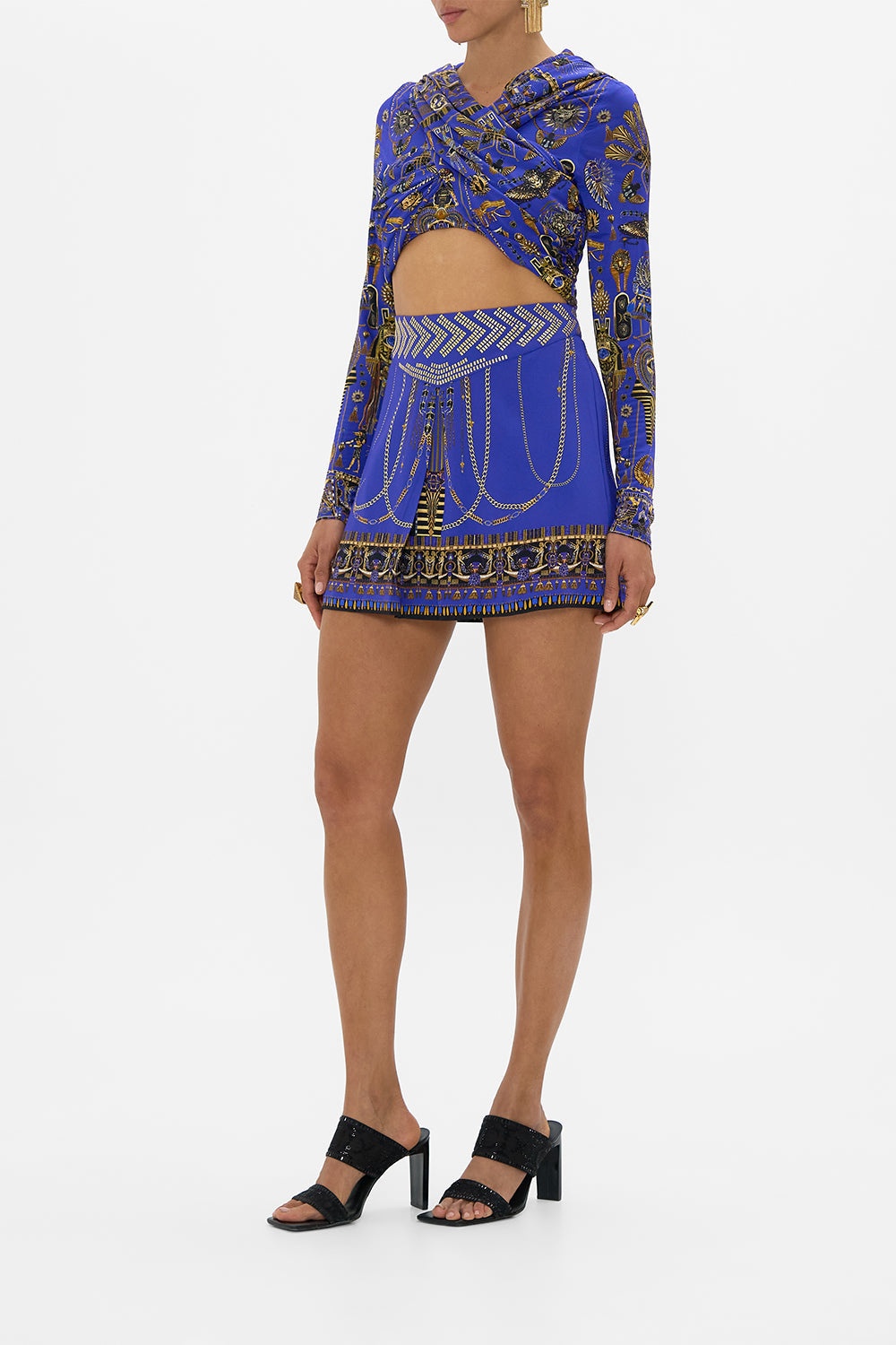 SHAPED WAISTBAND MINI SKIRT - 5