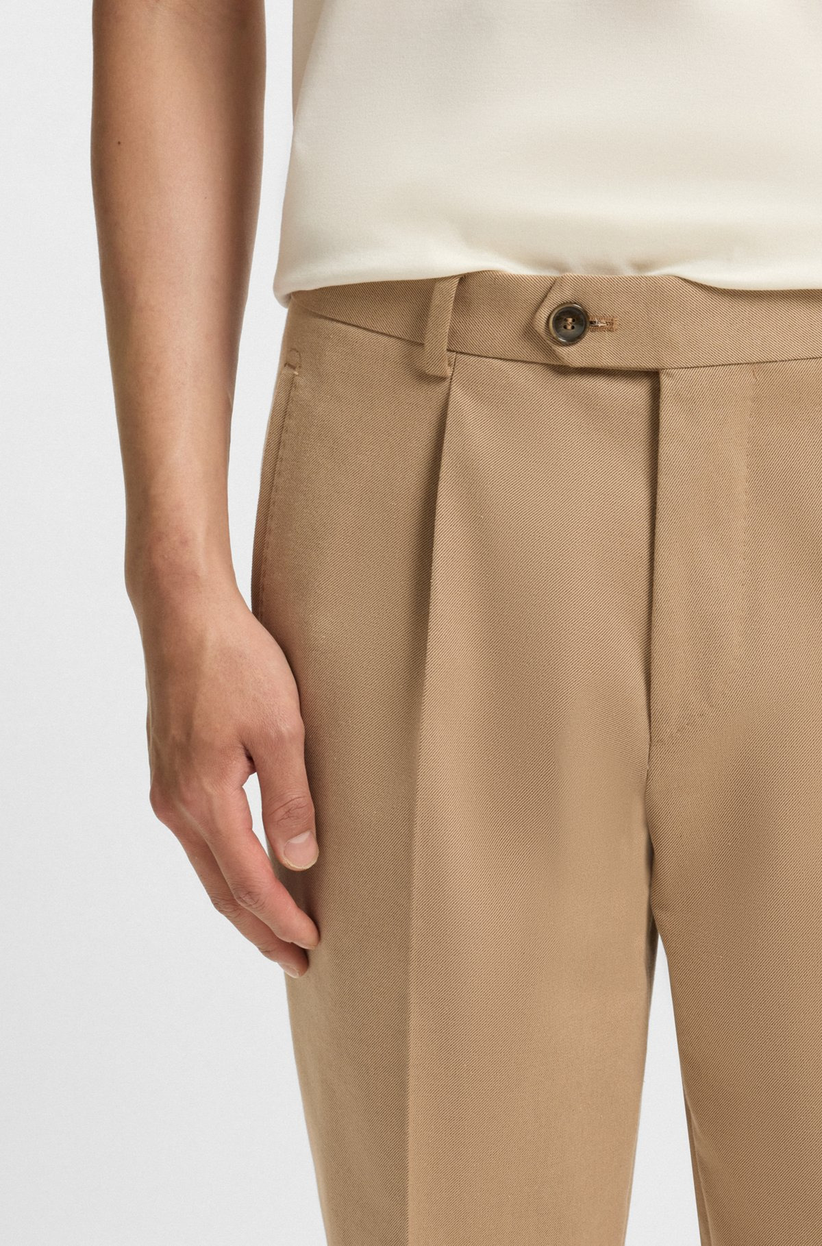 RELAXED-FIT PANTS IN TWILL - 5