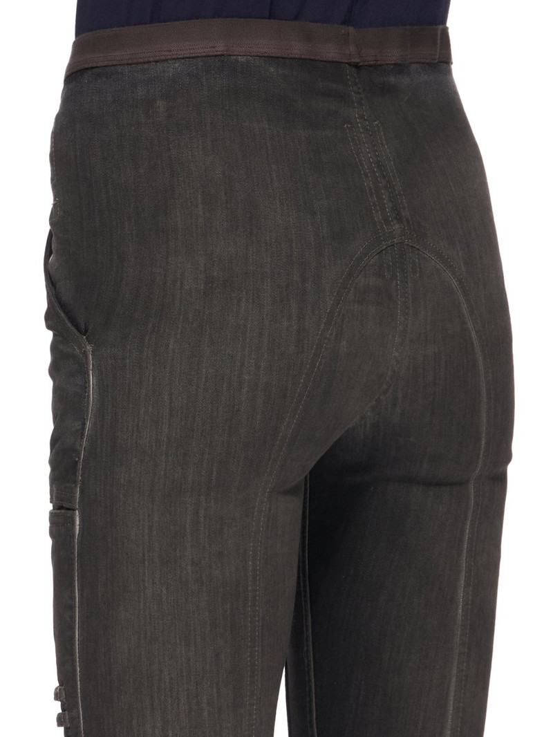distressed-effect mid-rise leggings 5