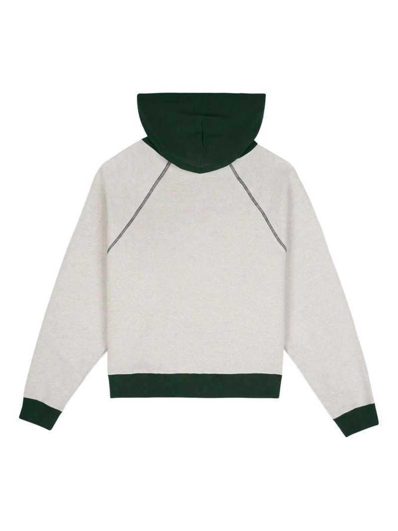 BRAIN DEAD logo-embroidered hoodie outlook