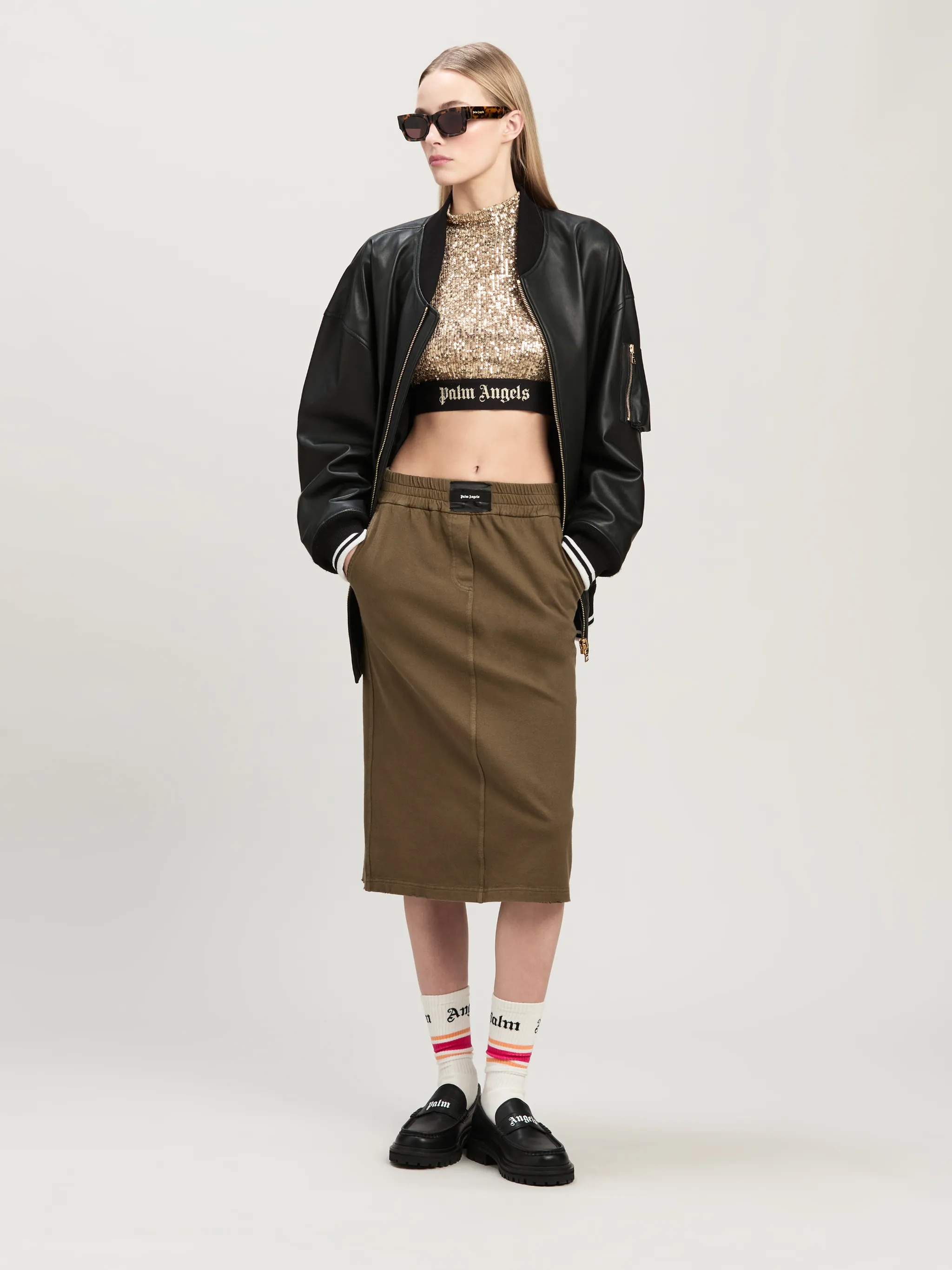COLLEGE LEATHER BOMBER Jacket - 2