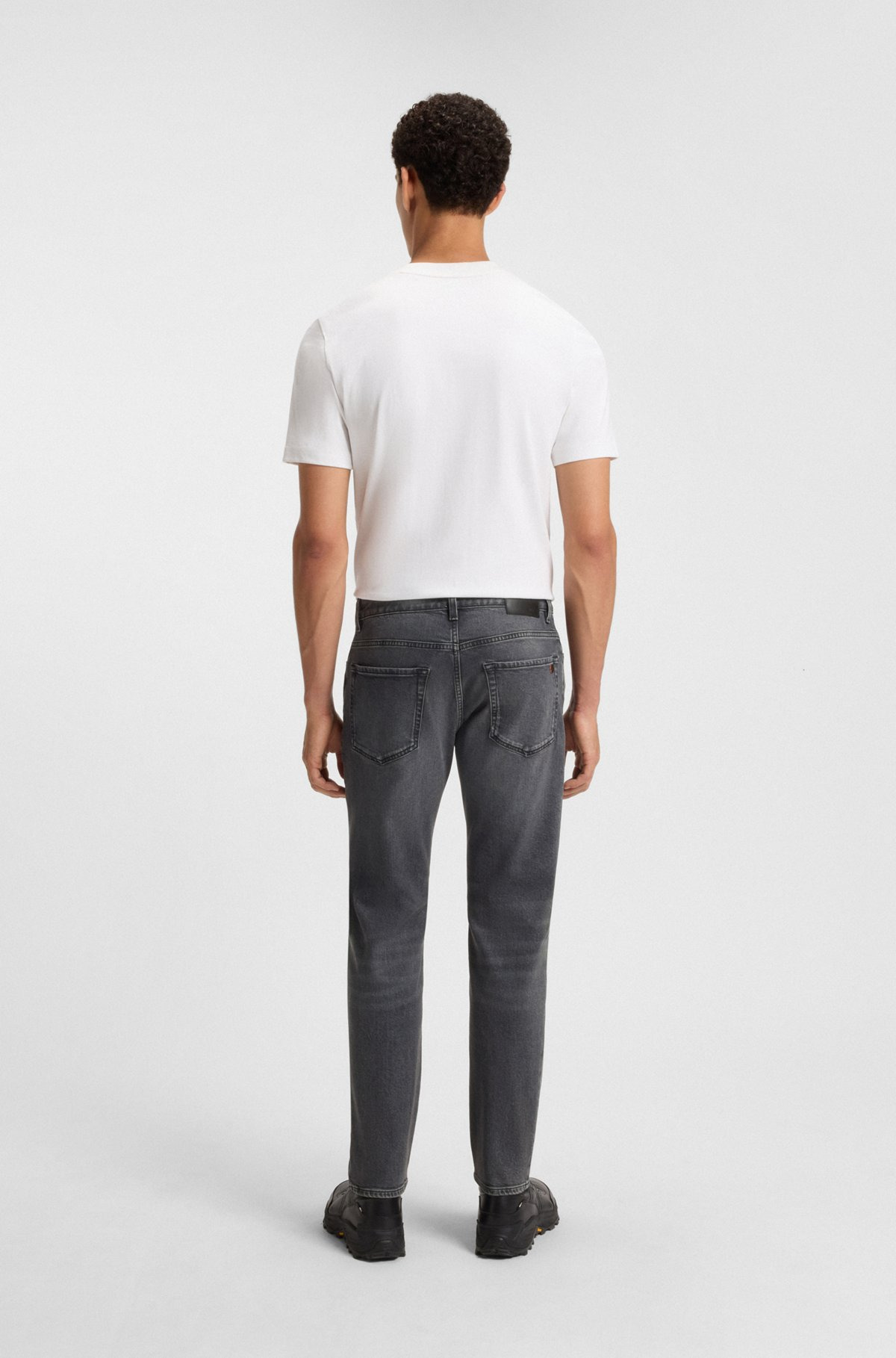 MAINE REGULAR-FIT JEANS IN GREY COMFORT-STRETCH DENIM - 4