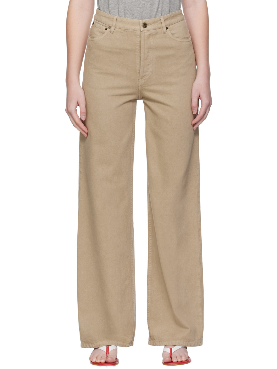 Beige Elisabeth Jeans - 1