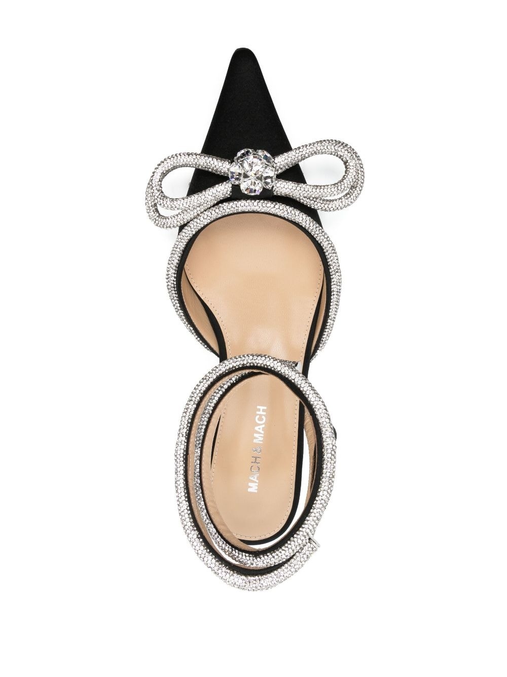 Double Bow satin ballerina shoes - 4