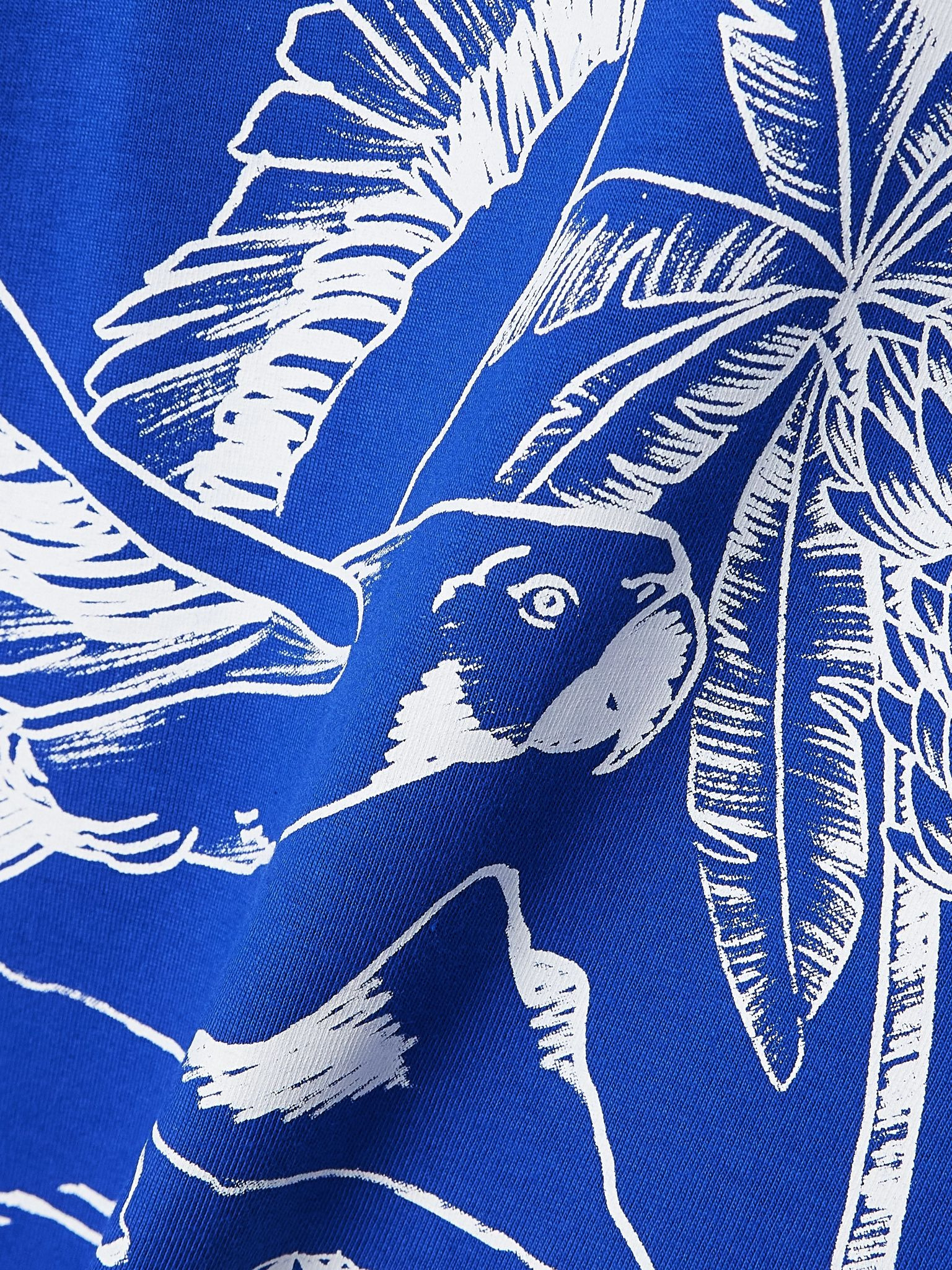 Rio oversized printed cotton-jersey maxi dress Blue - 4