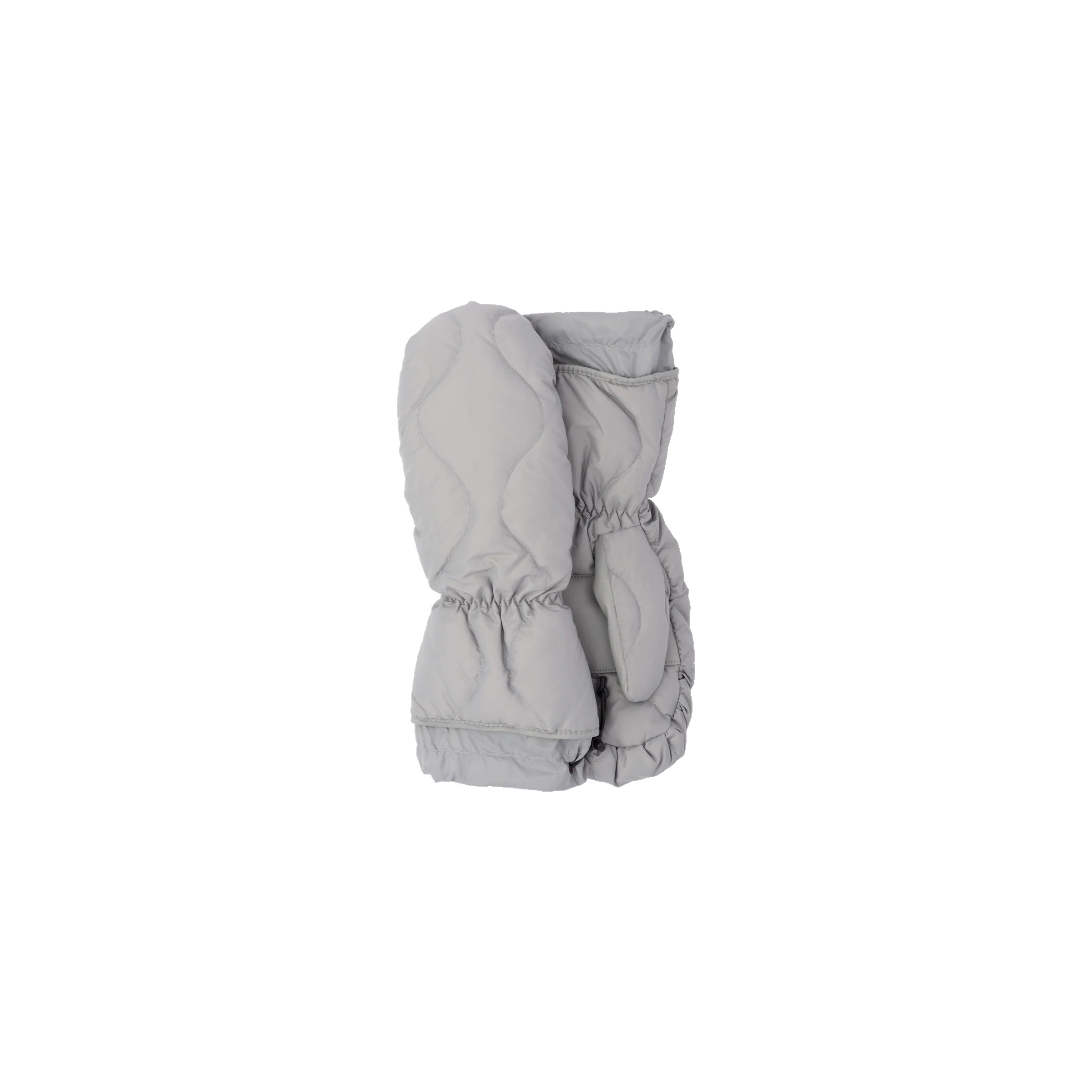 Quilted nylon mittens - 1