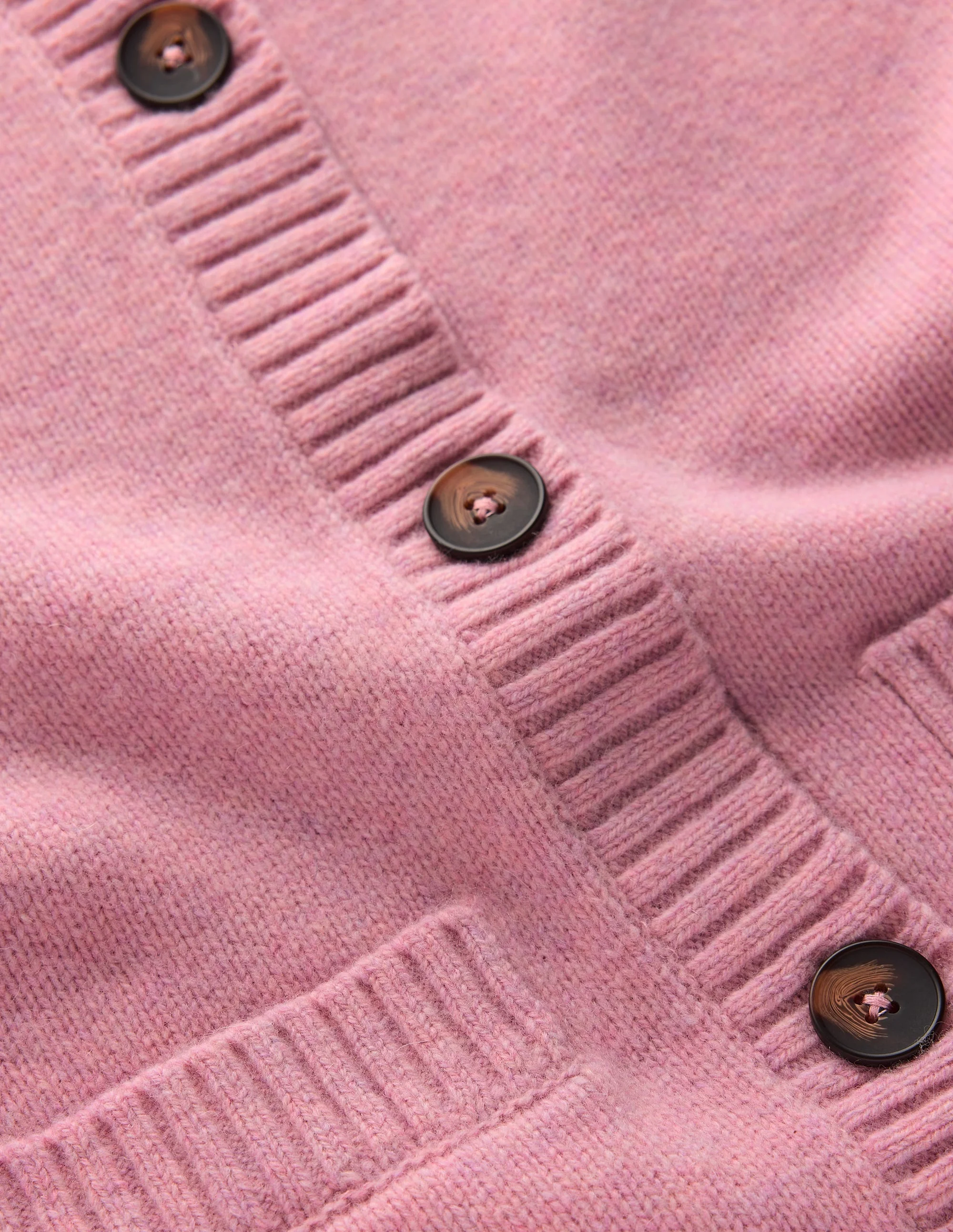 Marta Merino Wool Cardigan-Spring Blossom Pink - 1