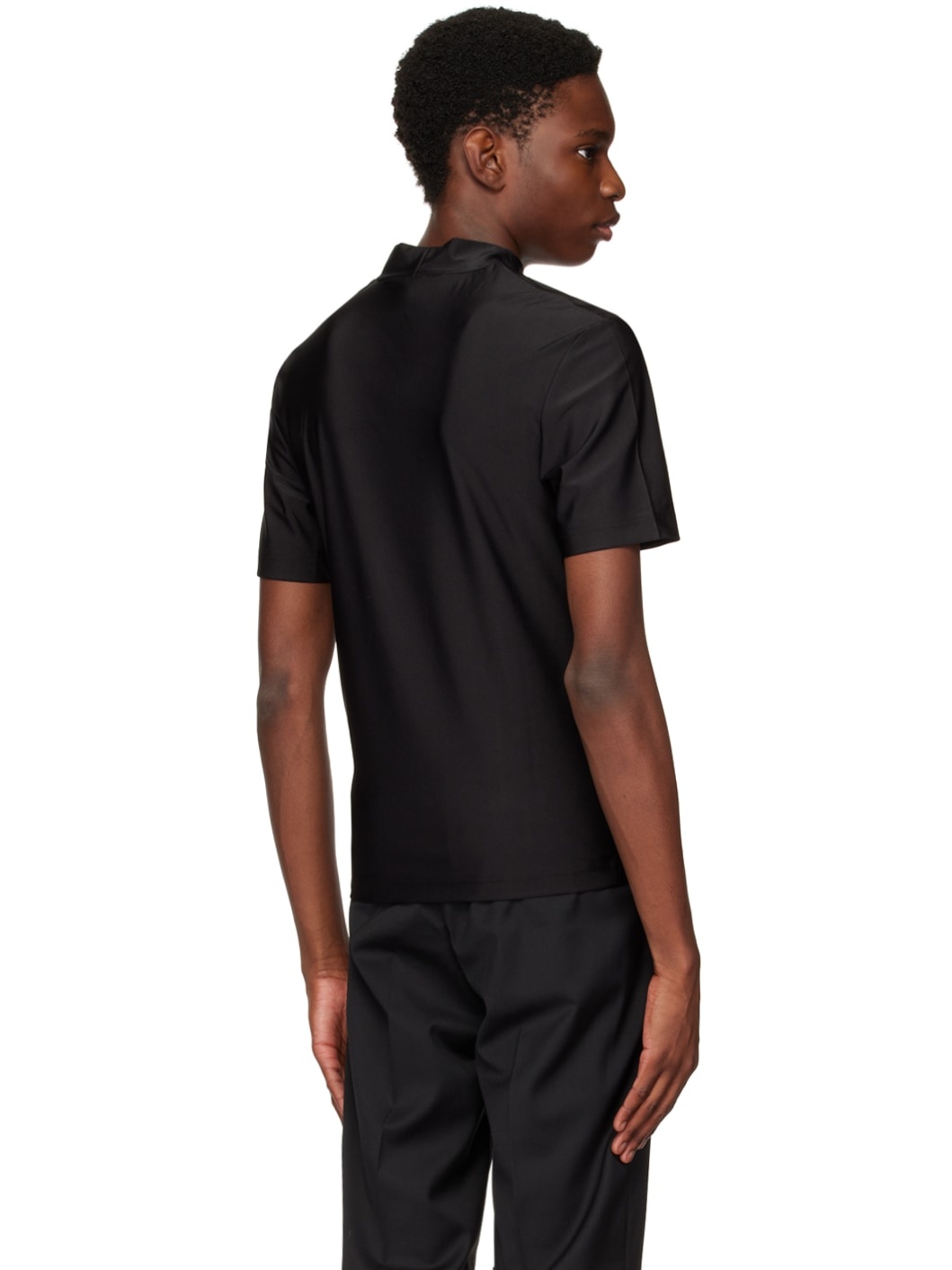 Black Mock Turtleneck - 3