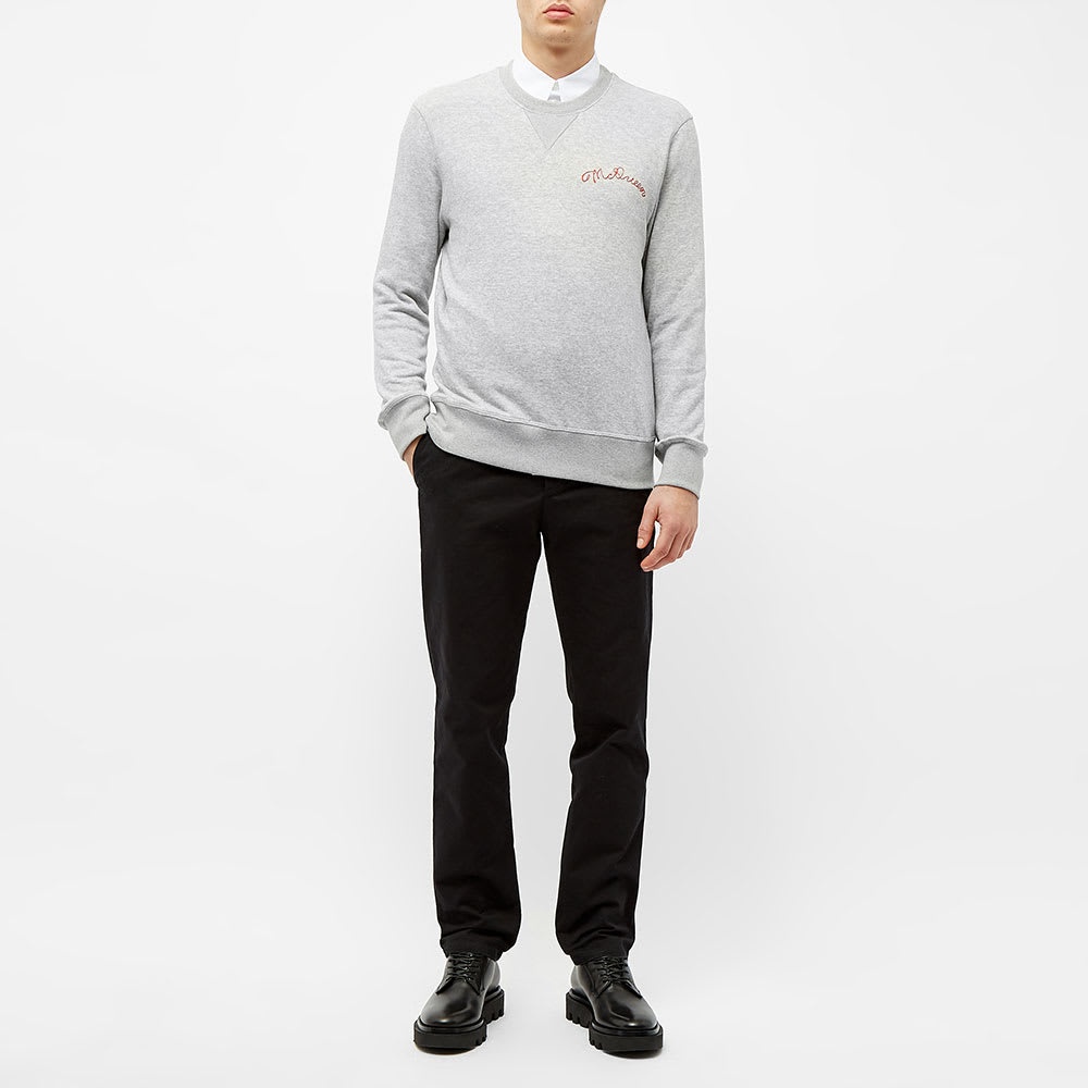 Alexander McQueen Chain Stitch Logo Crew Sweat - 6