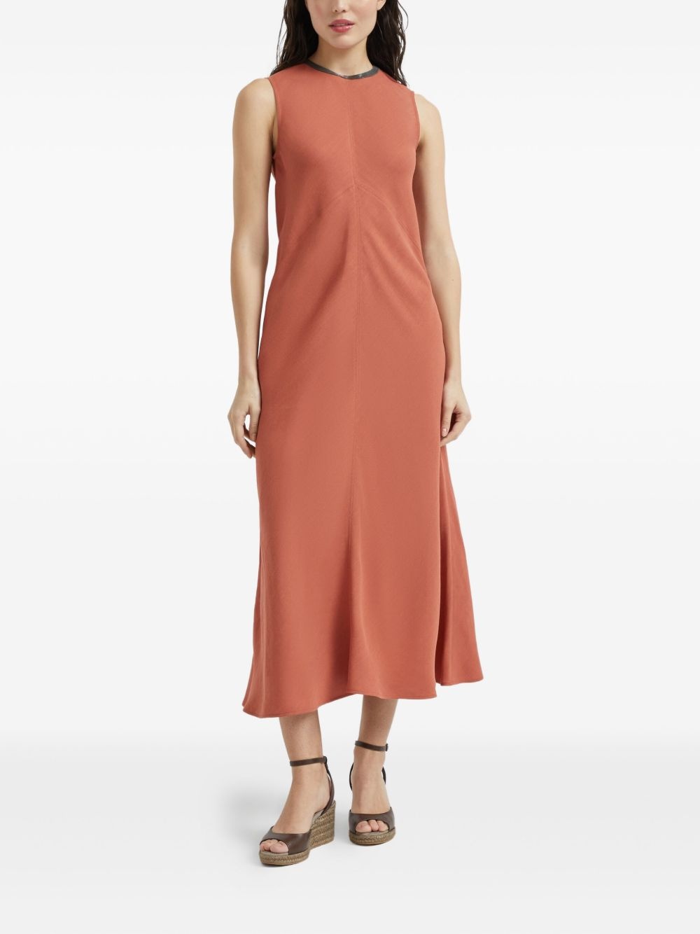 Monili chain-detail midi dress - 3