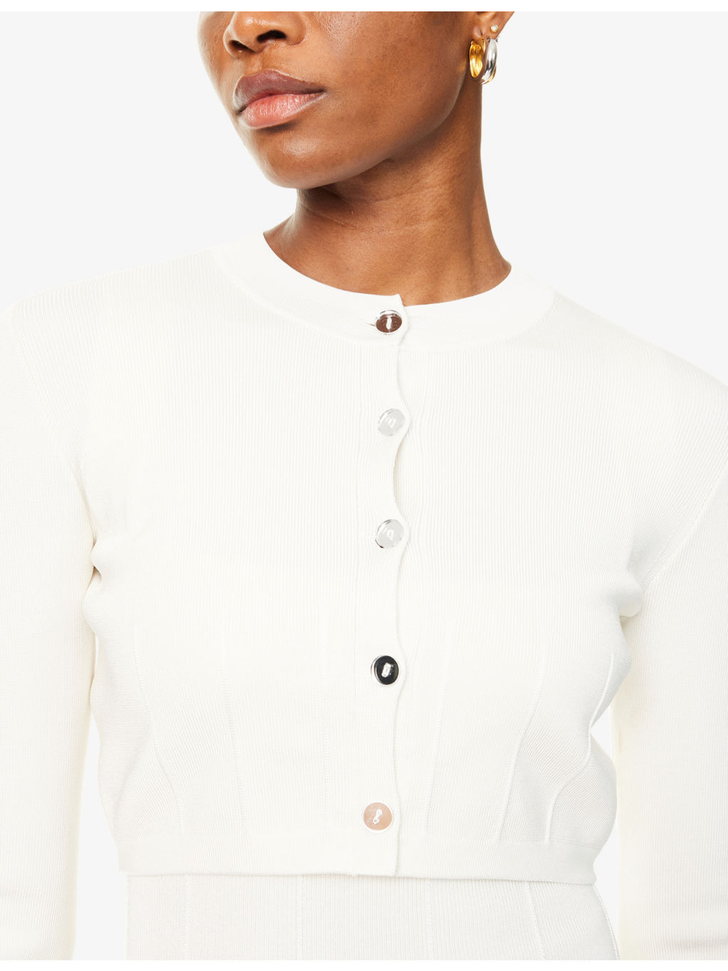 Atalanta Crop Knitted Cardigan - 5