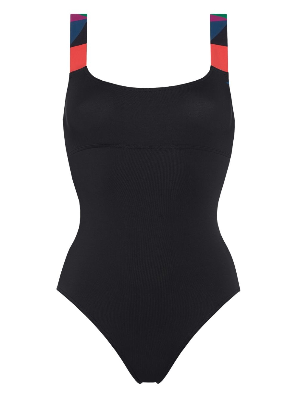 Tempo contrasting-strap swimsuit - 1