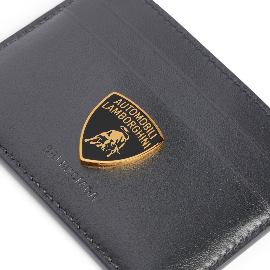 Men's Balenciaga | Automobili Lamborghini Card Holder  in Black - 4