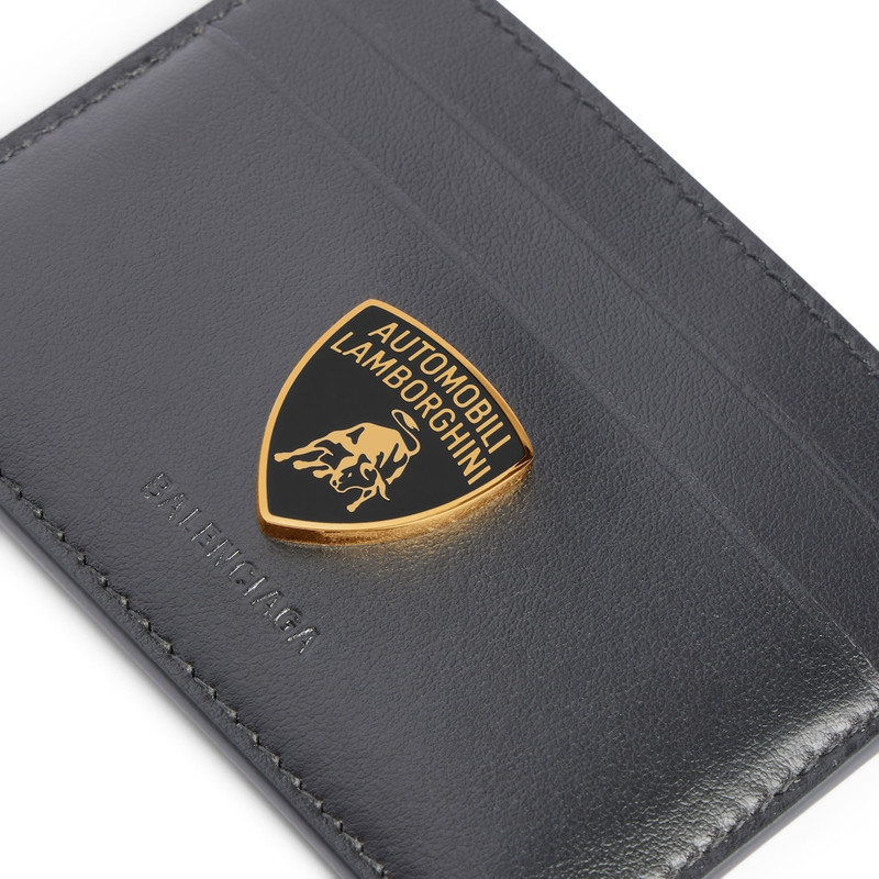 Men's Balenciaga | Automobili Lamborghini Card Holder  in Black 4