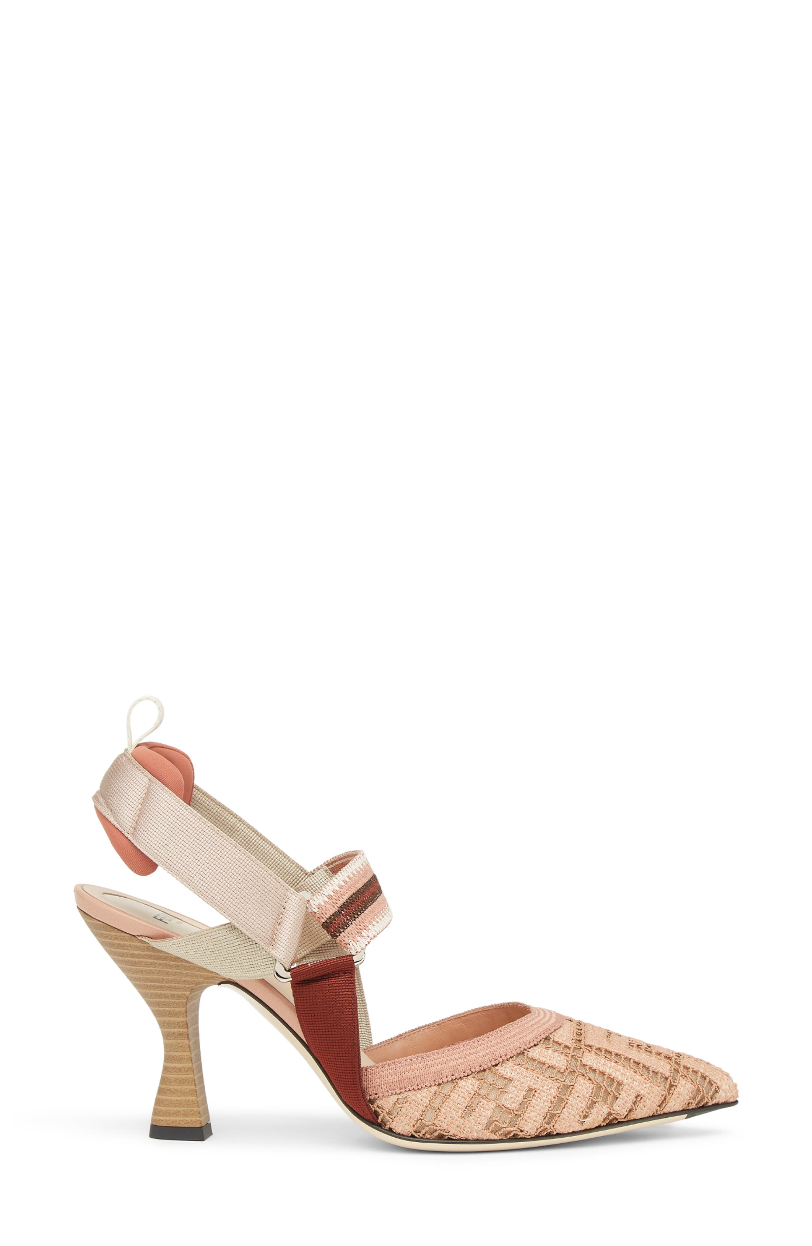 Fendi Colibri Pointed Toe Slingback Pump in Rose at Nordstrom - 2