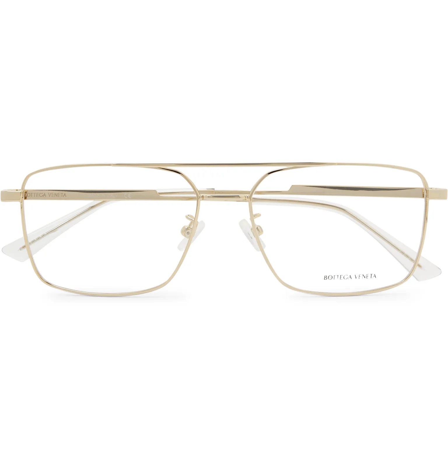 Aviator-Style Gold-Tone Optical Glasses - 1