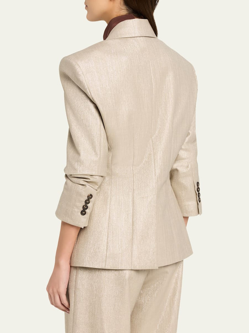 Bold Shoulder Double-Breasted Jacket 3