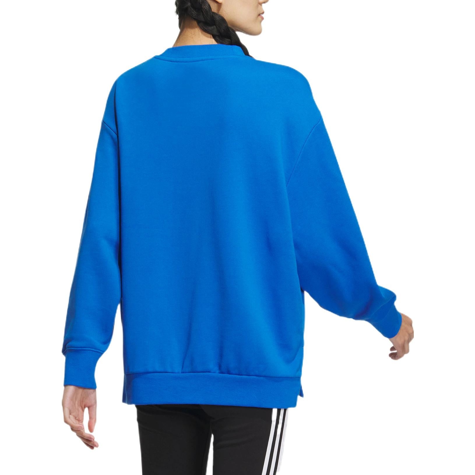 (WMNS) adidas Originals V-Day Crew Sweatshirt 'Blue' IK6859 - 3