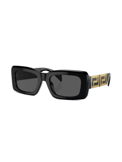 VERSACE Greca-detail square-frame sunglasses outlook