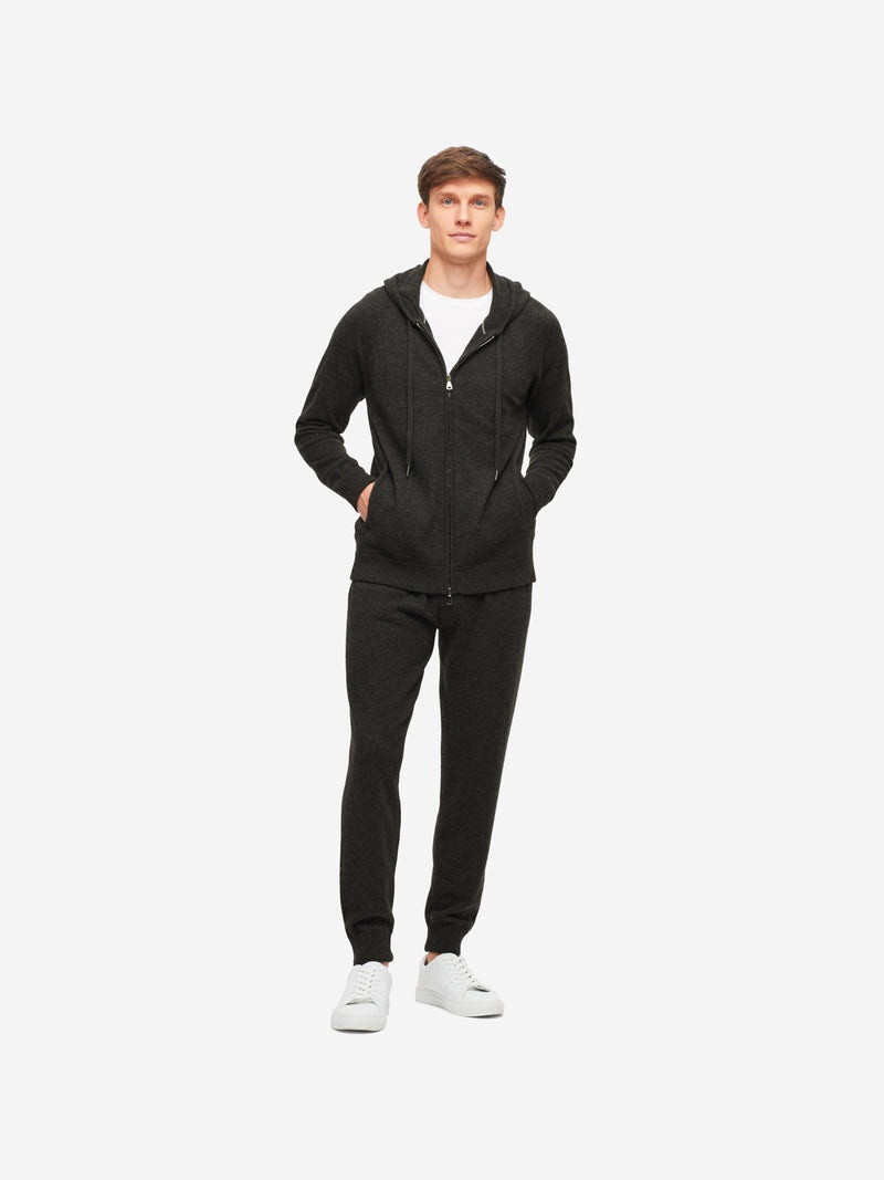 Derek Rose Men's Hoodie Finley Cashmere Flint outlook