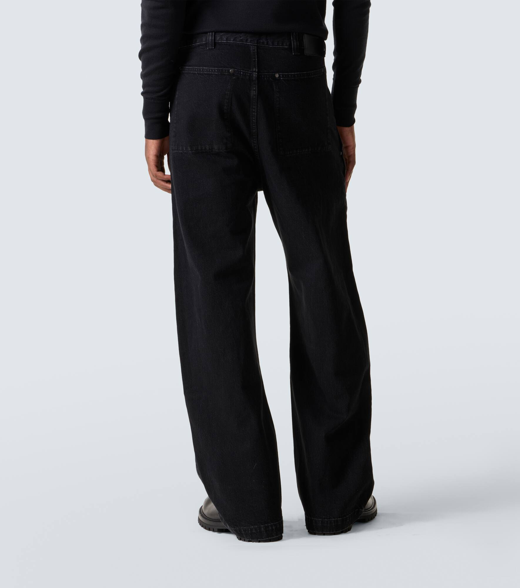 Mid-rise straight jeans - 4