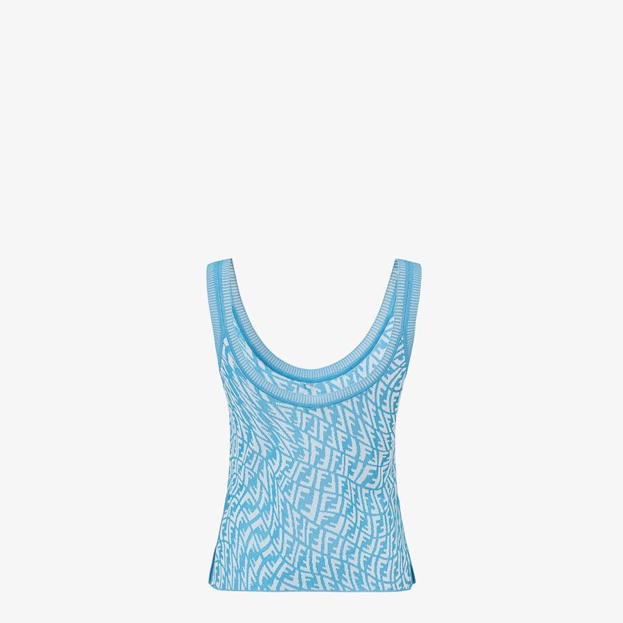 Light blue viscose top - 2