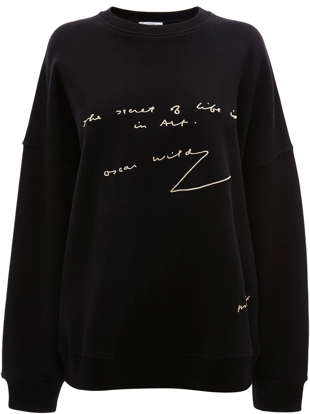 slogan print sweatshirt - 1