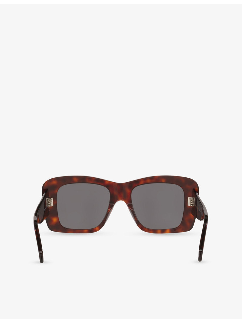 CL40321I 3-Dots Square-Frame Tortoiseshell Acetate Sunglasses 5