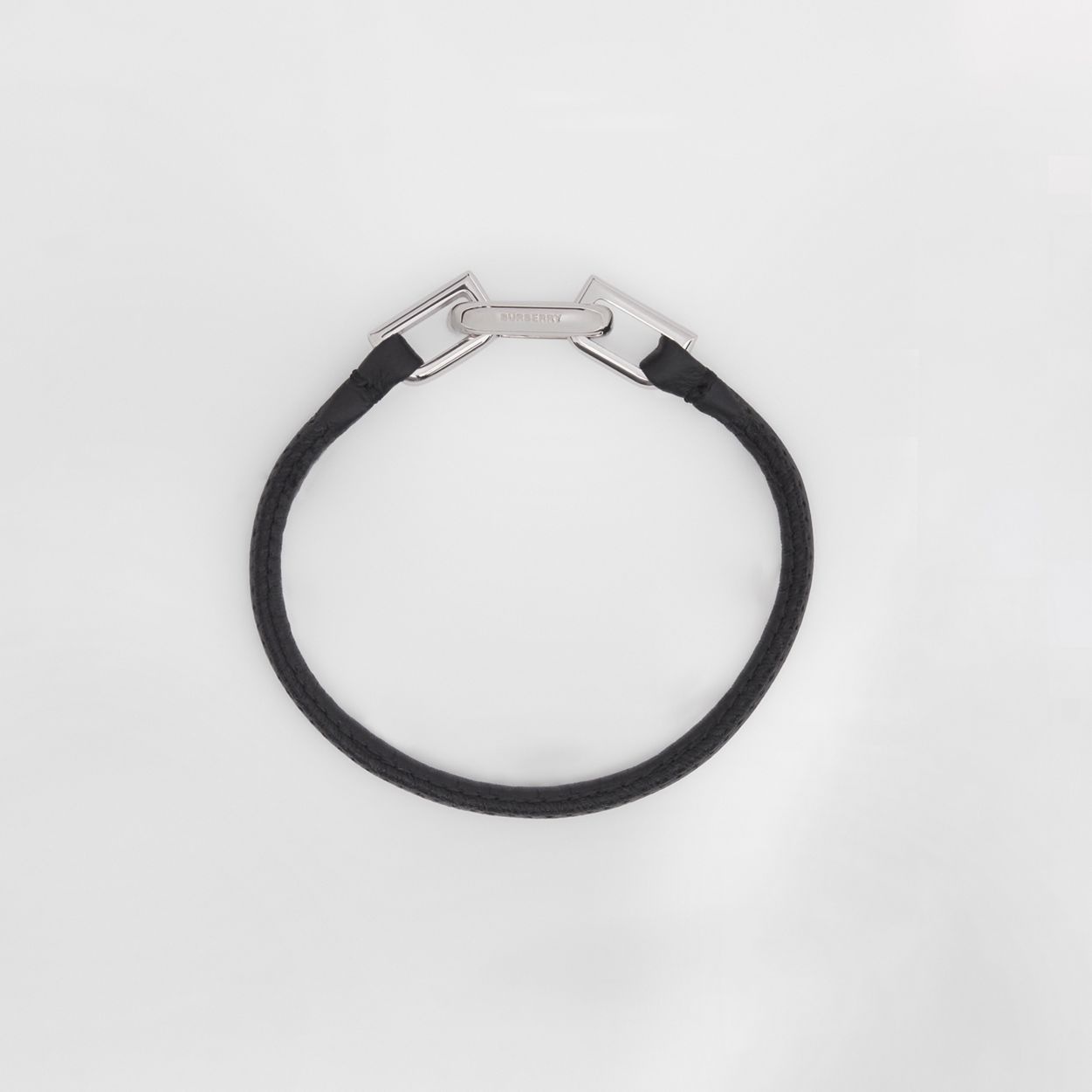 Chain-link Clasp Lambskin Bracelet - 1