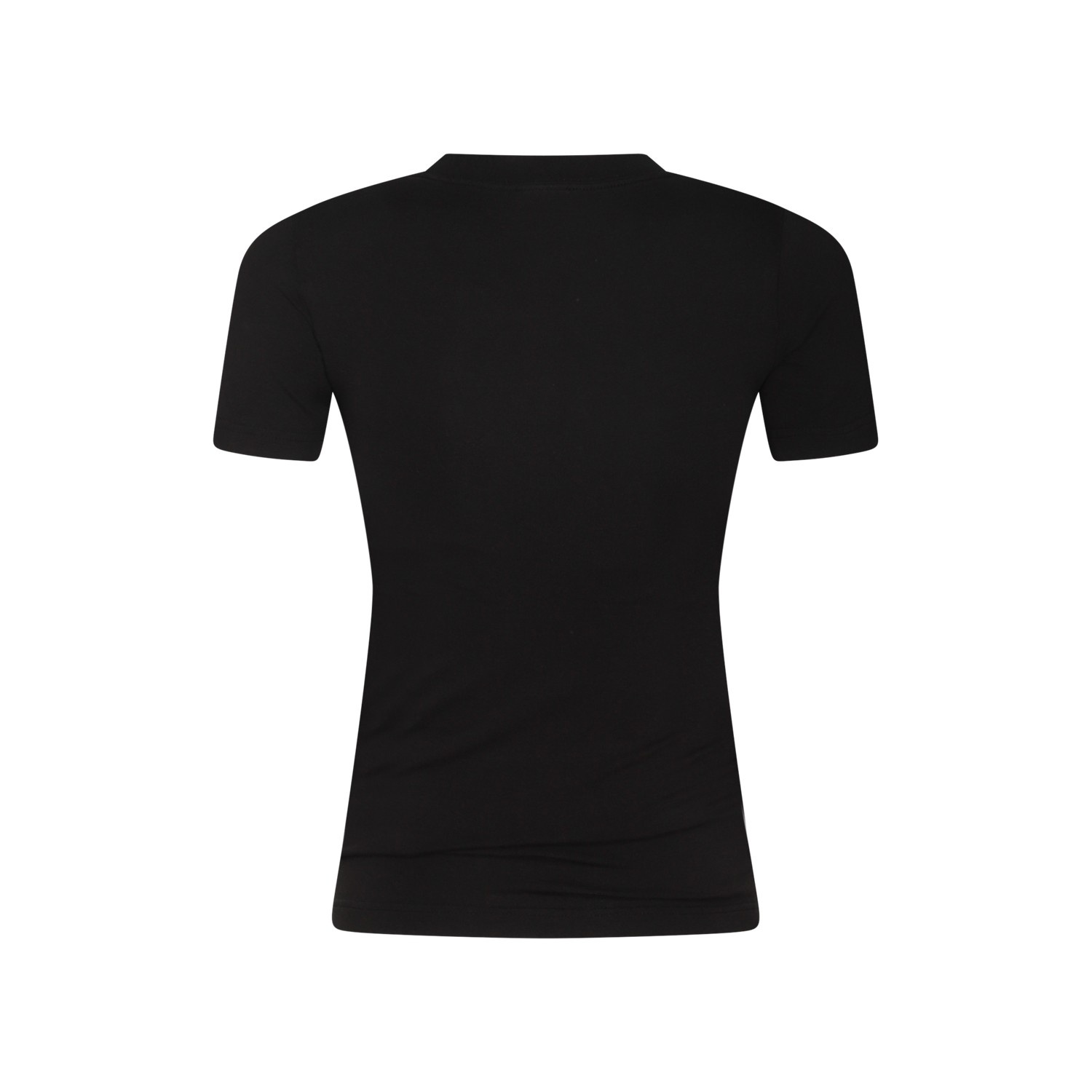 BLACK COTTON T-SHIRT - 2