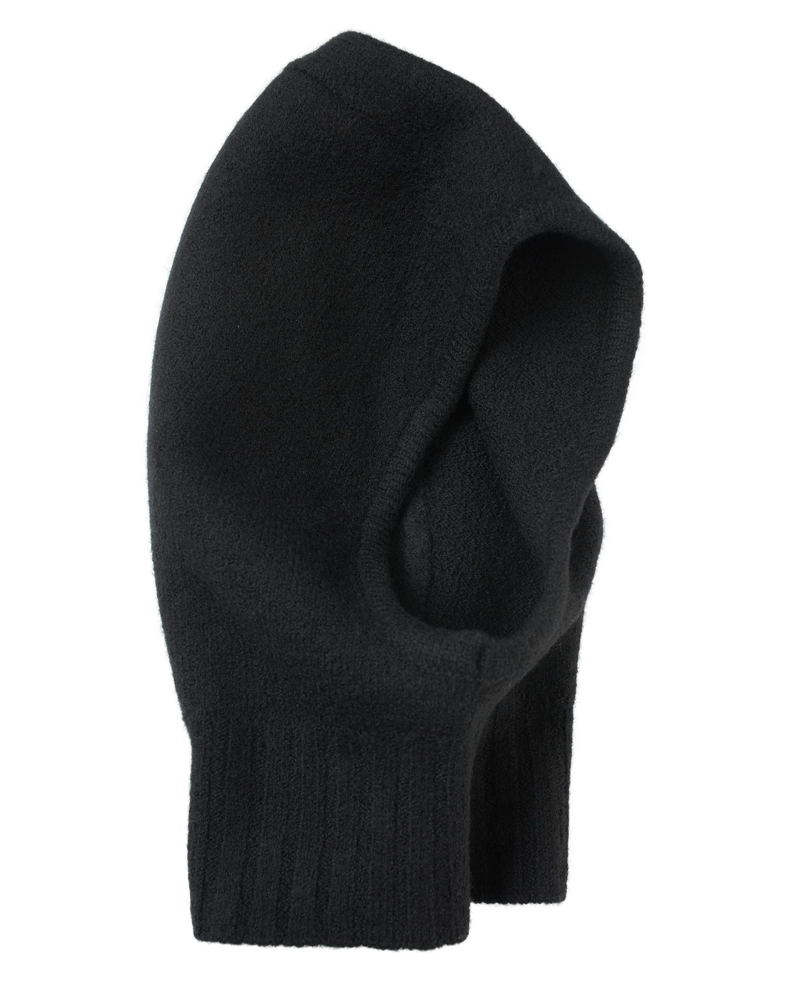 BLACK WOOL BALACLAVA - 1